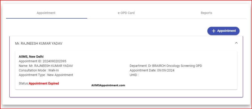 How to Check AIIMS Appointment Status