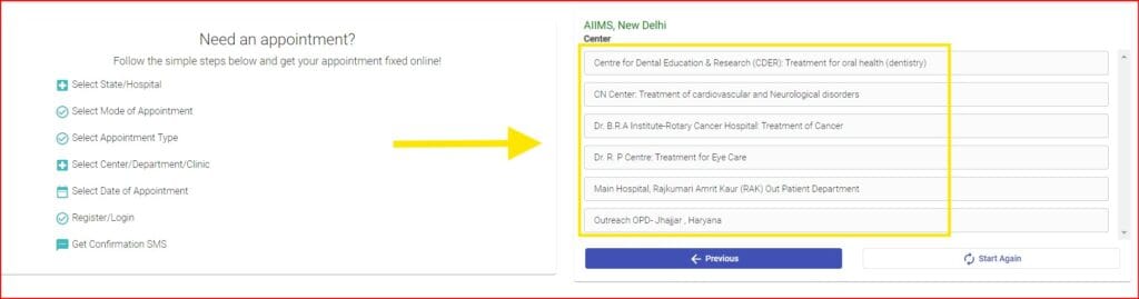 Select AIIMS Hospital Center